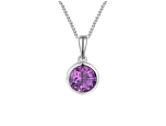 February Birthstone Amethyst Orbit Necklace