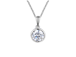 April Birthstone Cubic Zirconia Orbit Necklace