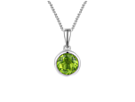 August Birthstone Peridot Orbit Necklace