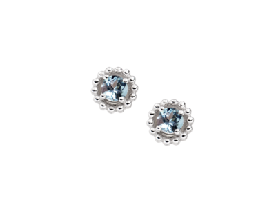 March Birthstone Aquamarine Vita Earrings