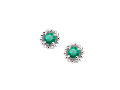 May Birthstone Emerald Vita Earrings