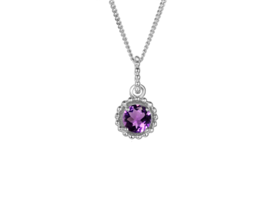 February Birthstone Amethyst Vita Necklace