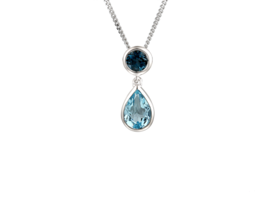 Duo Bleu Necklace