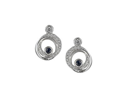 Circles of Style Sapphire Earrings