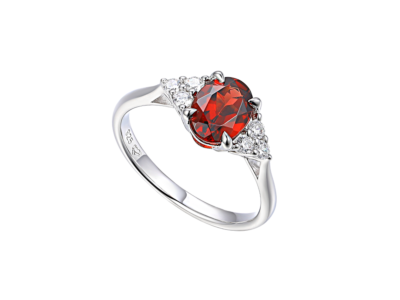 Elation Garnet Ring