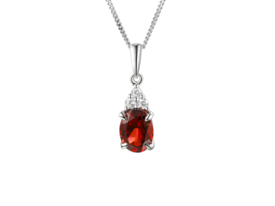 Elation Garnet Necklace