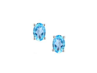 Blue Content Earrings