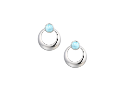 Ringlet Larimar Earrings