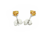 November Birthstone Citrine Purity Earrings