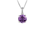 February Birthstone Amethyst Purity Necklace