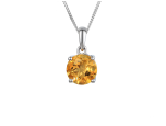 November Birthstone Citrine Purity Necklace