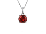 January Birthstone Garnet Purity Necklace