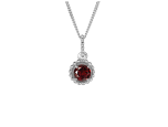 January Birthstone Garnet Vita Necklace