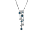 Fantasia Raindrops Blue Necklace