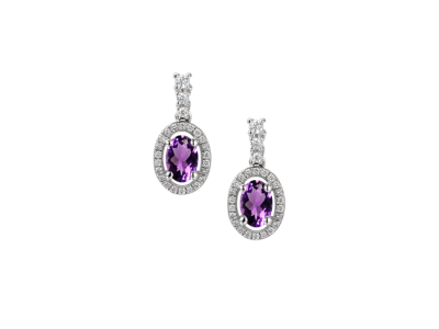 Purple Plum Earrings